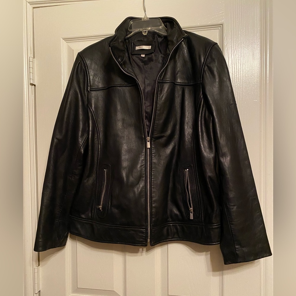 Avanti black leather jacket